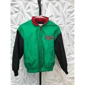 Chase Authentics #18 Bobby Lebonte NASCAR Jacket Sz Large Green/Black Nylon AC